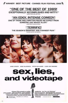 性谎言和录像带的海报
